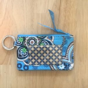 Vera Bradley Zip ID Case “Bali Blue”